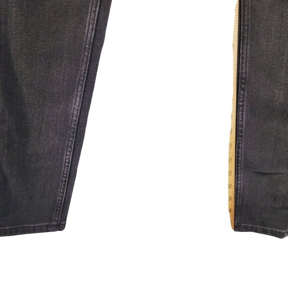 Calvin Klein Womens High Rise Skinny Jeans Black Denim Regular Length Size 25 - Picture 12 of 13